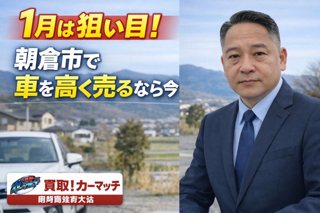 福岡県朝倉市で車買取査定を行うディーラー歴35年のプロスタッフ（買取！カーマッチ福岡朝倉甘木店 徳永）