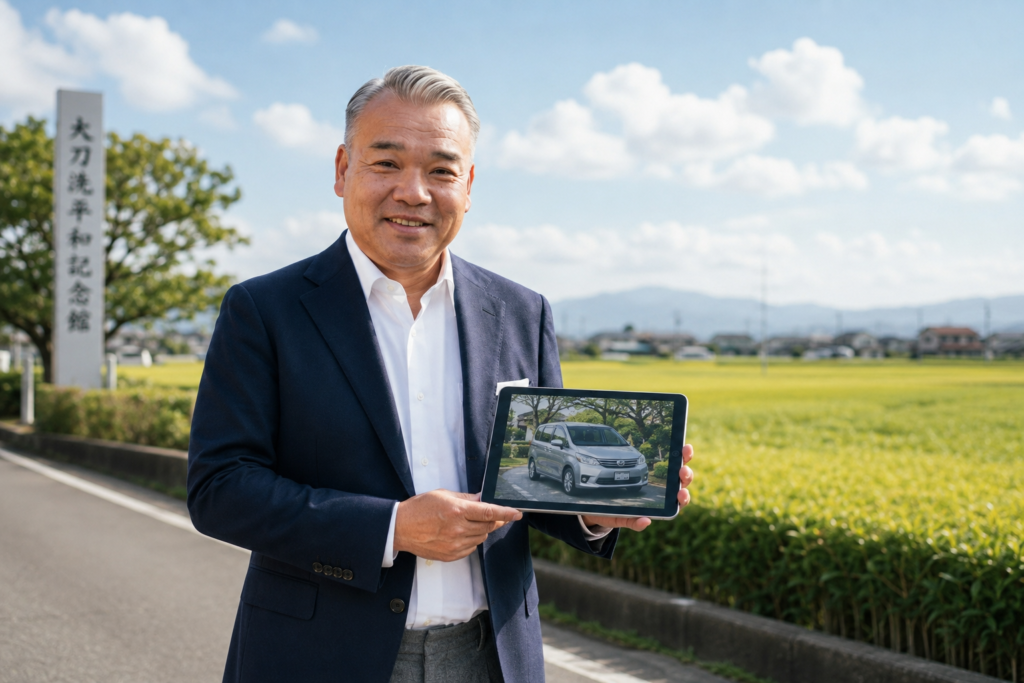 大刀洗町でコンパクトカーを探す朝倉市の車おじさん・徳永