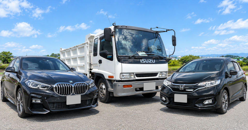 久留米市のBMW、筑前町のフィットハイブリッド、朝倉市のいすゞダンプの車買取事例
