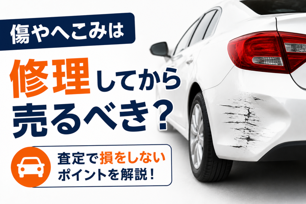 傷やへこみは修理してから売るべき？査定で損をしないためのポイントを解説