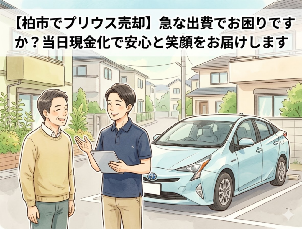 【柏市でプリウス売却】急な出費でお困りですか?当日現金化で安心と笑顔をお届けします