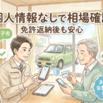 【査定士が解説】我孫子市で免許返納！長年乗った古い車を個人情報なしでまずは相場確認する方法