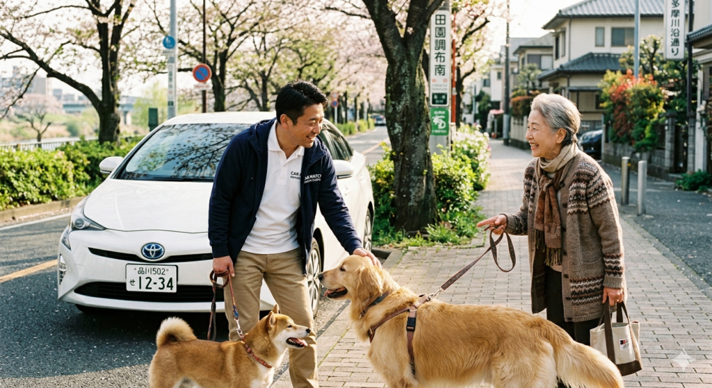 【大田区の車買取】ワンちゃんが繋いでくれたご縁！お散歩中にプリウスの買取依頼をいただいたお話