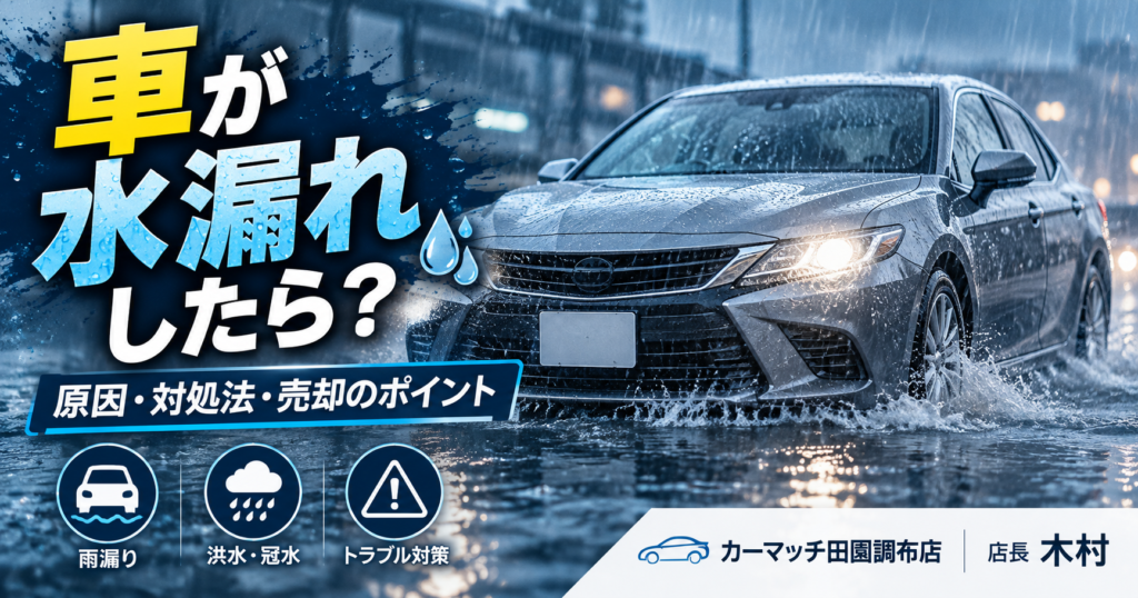 車が水漏れしたら？放置は危険！原因・対処法・売却できるのかまで車買取店が解説