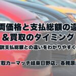 🚘車両価格とは？支払総額との違いをわかりやすく解説＆買取のコツも紹介✨