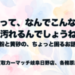 春って、なんでこんなに車汚れるんでしょうね…花粉と黄砂の、ちょっと困るお話。
