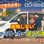 チャイルドシートと相性抜群！子育て家族の中古車選び【茨城・日立】
