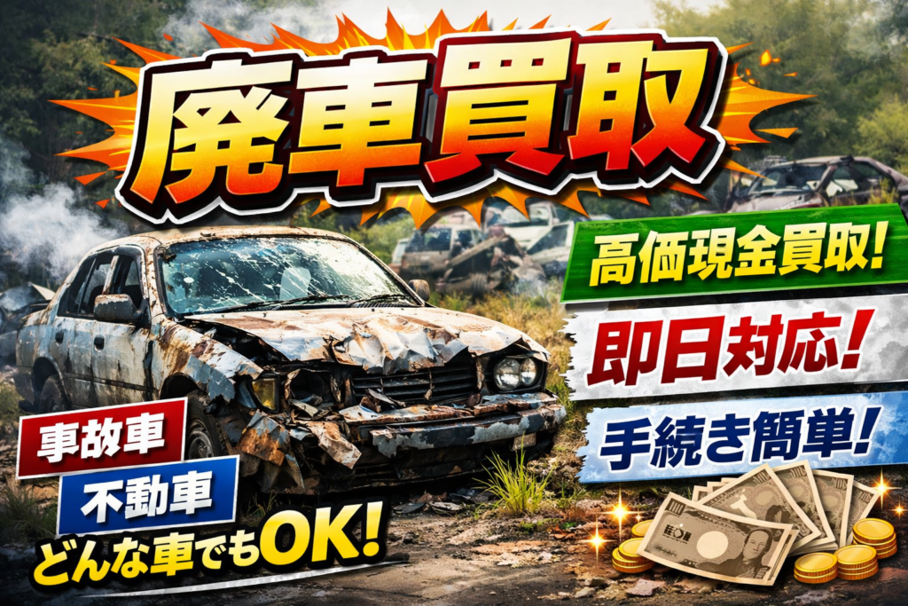 川越・ふじみ野で事故車・廃車買取ならカーマッチ埼玉川越店｜0円以上買取保証