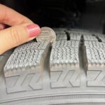 100円玉で簡単！スタッドレスタイヤの「寿命」チェック