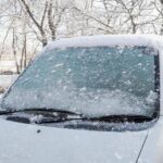 買取カーマッチ広島呉店　凍ったフロントガラス「してはいけないこと！」