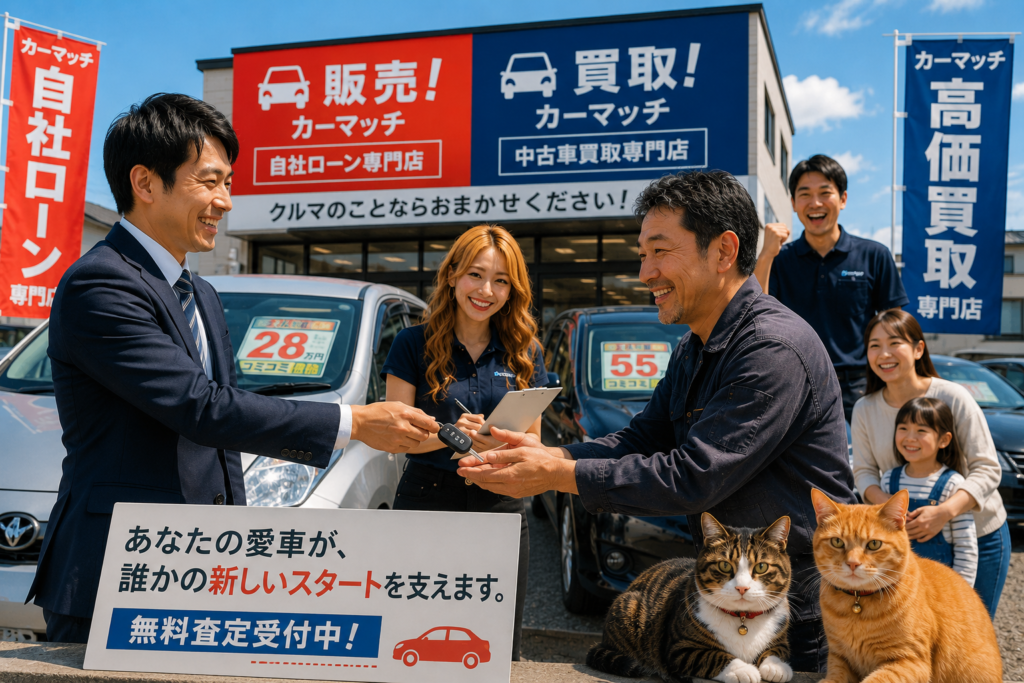 美濃加茂市・可児市・関市・富加町で中古車販売と車買取を通じて新しいカーライフを応援するカーマッチ岐阜美濃加茂店