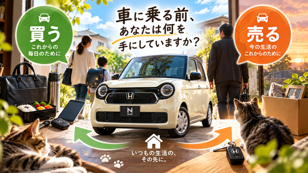 車に乗る前の行動からN-ONEの中古車購入と車買取を考えるカーマッチ岐阜美濃加茂店