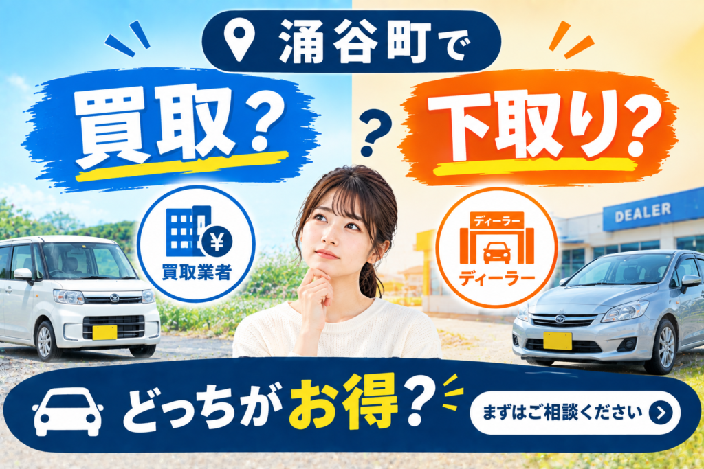 涌谷町で買取と下取りの違いを知りたい方へ｜どちらが有利か確認ポイント