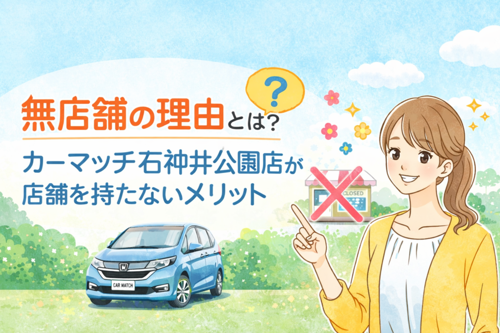 無店舗の理由とは？カーマッチ石神井公園店が店舗を持たないメリット