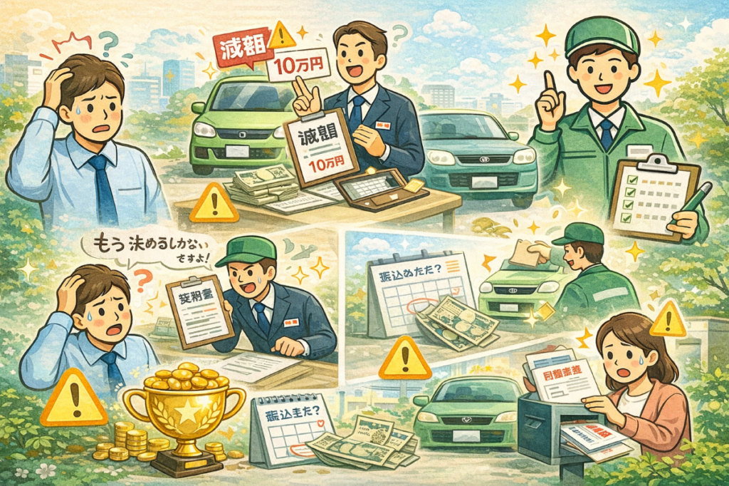 車買取のよくあるトラブル5選!安心して売るためのチェックリスト