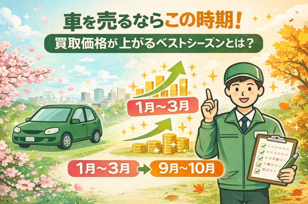 車を売るならこの時期!買取価格が上がるベストシーズンとは?