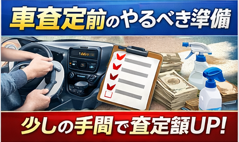 車査定前にやるべきこと｜査定額を上げる具体的方法