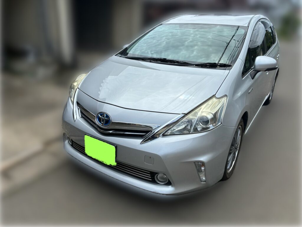 プリウスαを37万円で高額査定!11万km走行・平成26年式でもしっかり査定いたしました