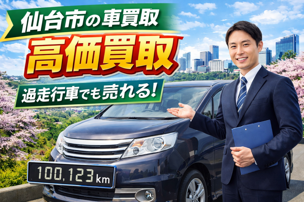 仙台市で車買取ならここ｜高価査定・出張無料・即日現金化
